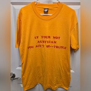 Vintage Shirt Yellow If Your Not Austrian Men XL